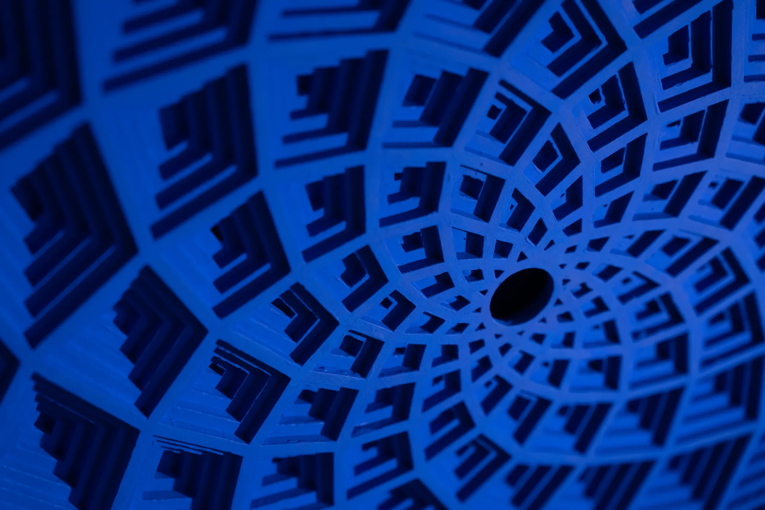 Snow Portal Into the Deep Blue -- Klein blue, Parisian residence