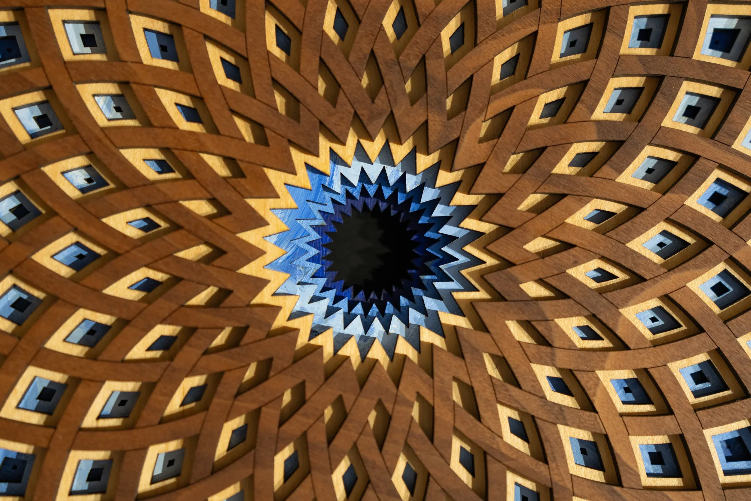 Moroccan Stars Painted -- warmth and geometry