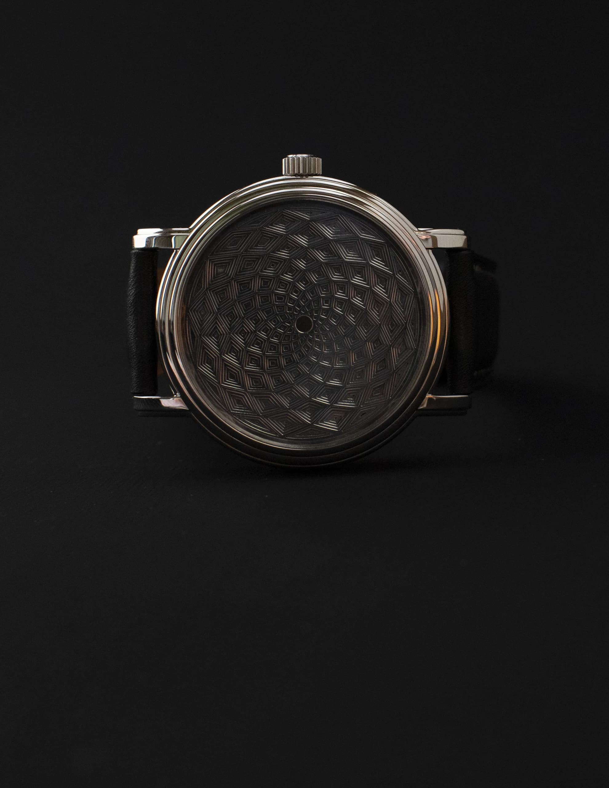 Timelesspiece case -- 45mm stainless steel, sapphire crystal